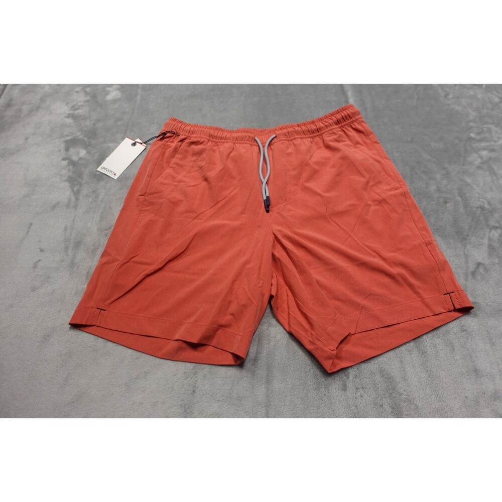 UNTUCKit Men's Size Medium Red Faded Rose Swim Shorts NWT